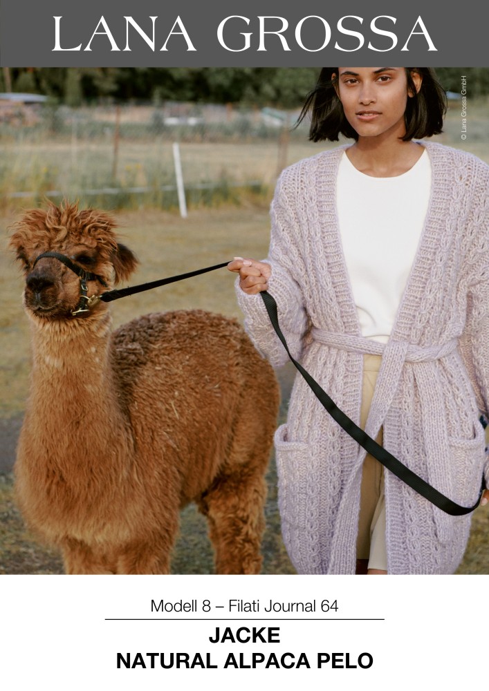 Jacke Natural Alpaca Pelo
