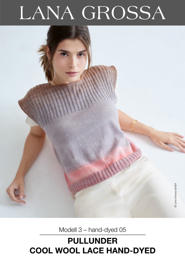 Pullunder Cool Wool Lace hand-dyed