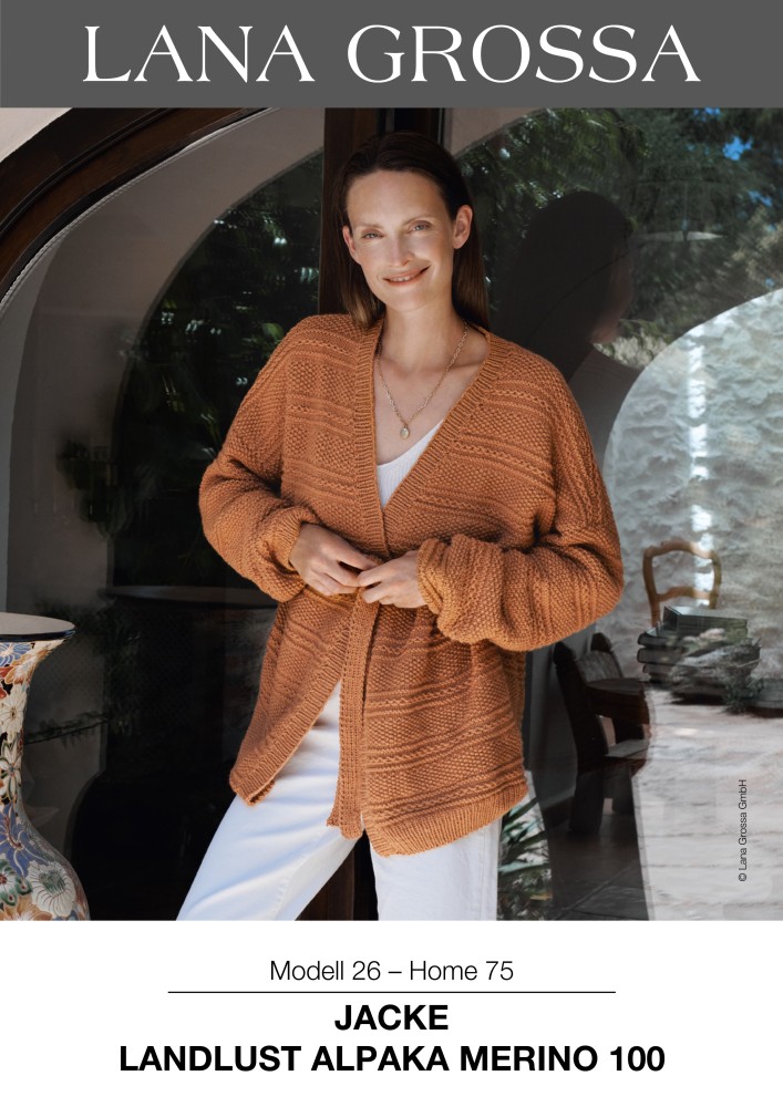Jacke Landlust Alpaka Merino 100