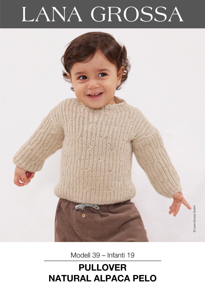 Pullover Modell 39 – Infanti 19 aus Natural Alpaca Pelo