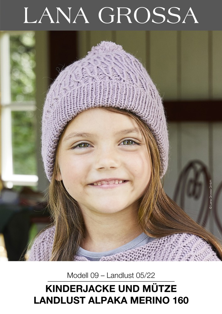 Kinderjacke und Mütze Landlust Alpaka Merino 160