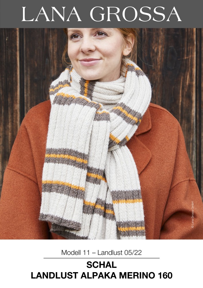 Schal Landlust Alpaka Merino 160