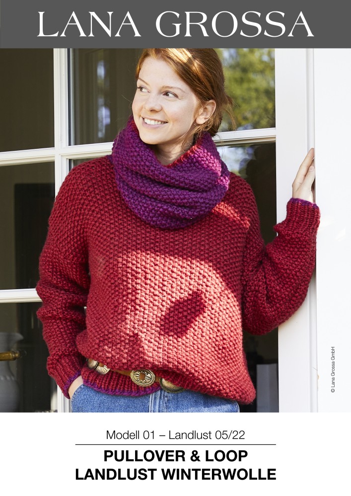 Pullover und Loop Landlust Winterwolle