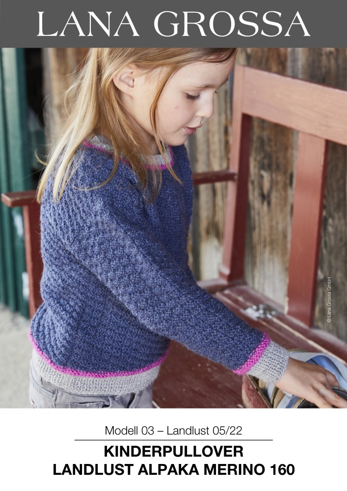 Kinderpullover Landlust Alpaka Merino 160