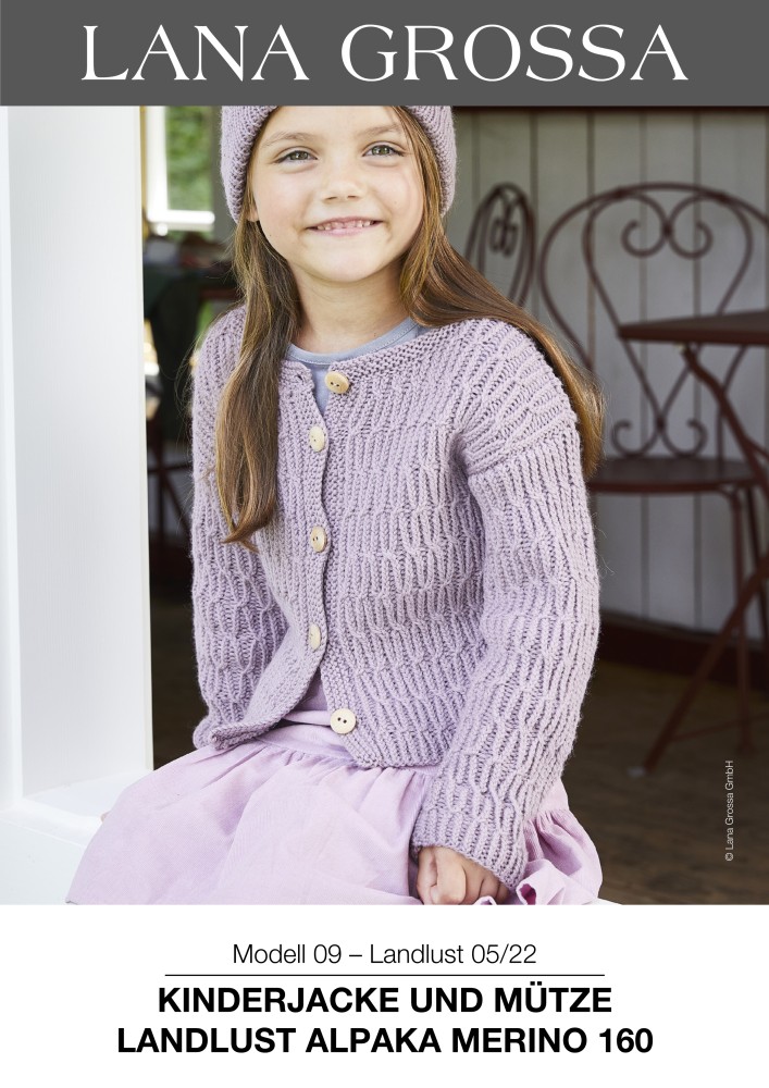 Kinderjacke und Mütze aus Landlust Alpaka Merino 160