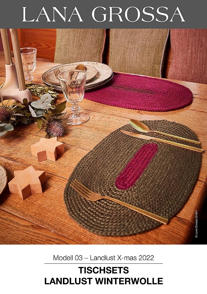 Tischsets Landlust Winterwolle