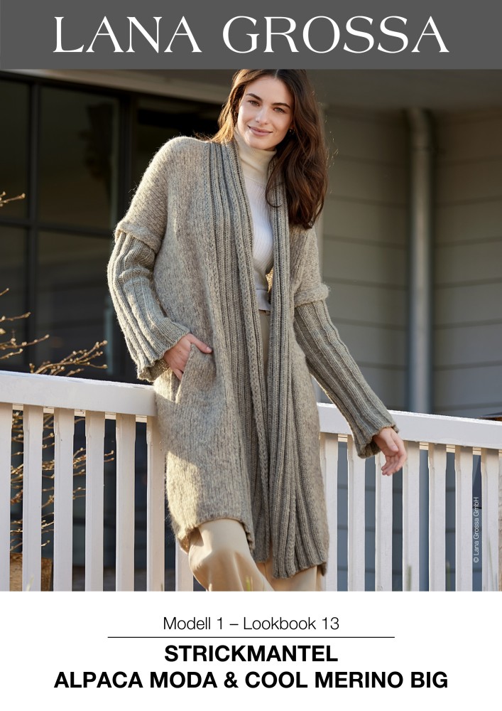 Strickmantel Alpaca Moda & Cool Merino Big