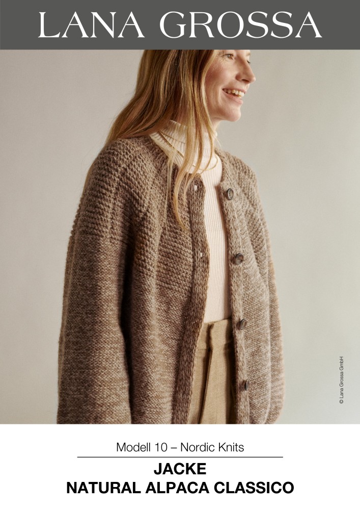 Jacke Nordic Knits aus Natural Alpaca Classico