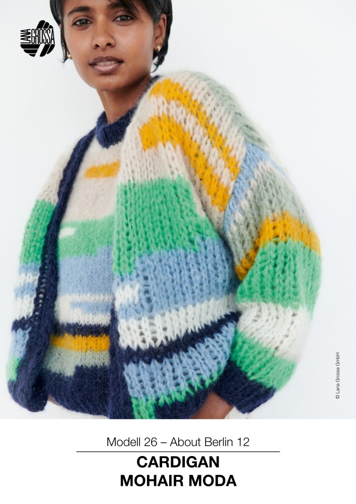 Cardigan About Berlin 12 aus Mohair Moda