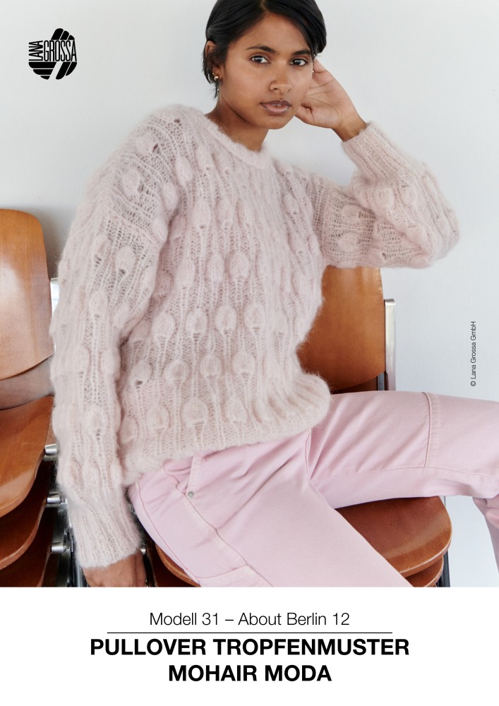Pullover Tropfenmuster Mohair Moda