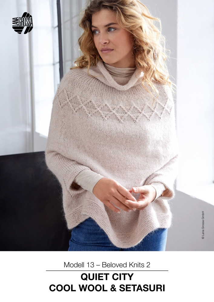 Quiet City Pullover mit Diamantmuster und Armöffnungen