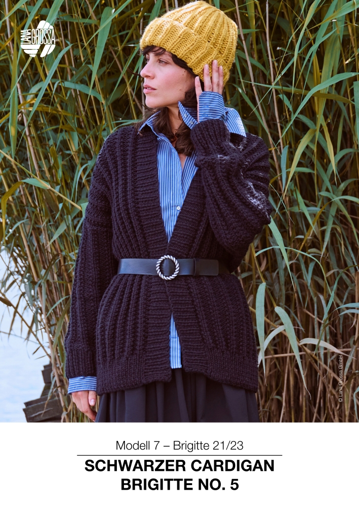 Schwarzer Cardigan Brigitte No. 5