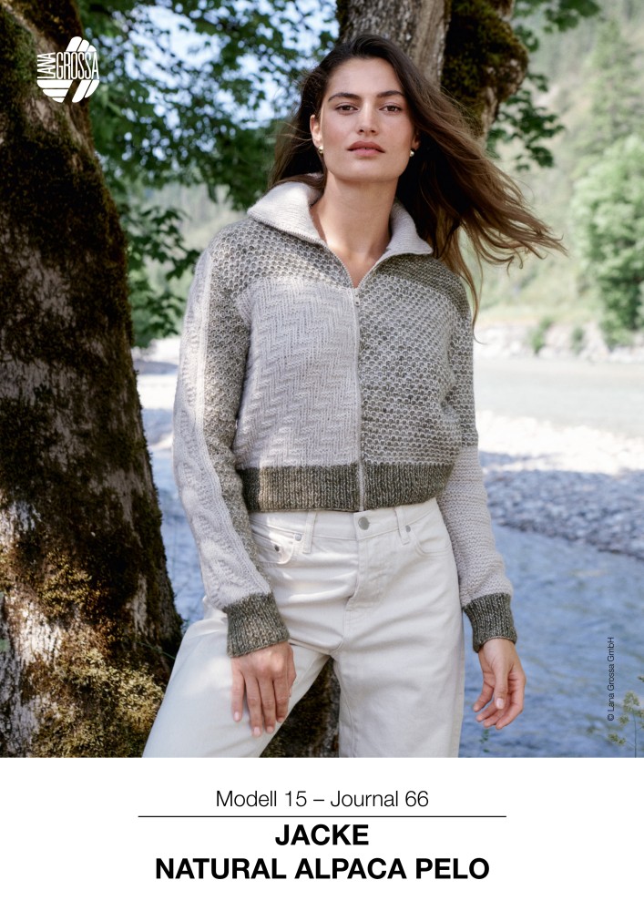 Jacke Natural Alpaca Pelo