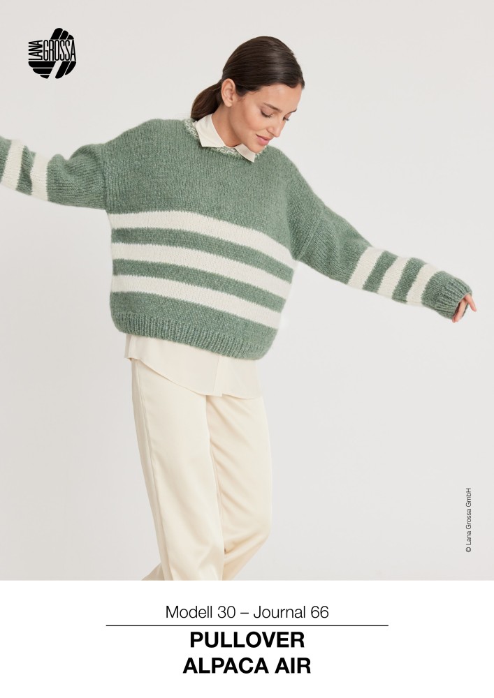 Pullover Alpaca Air mit Streifenmuster