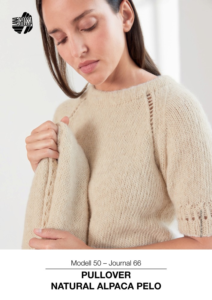 Pullover Natural Alpaca Pelo