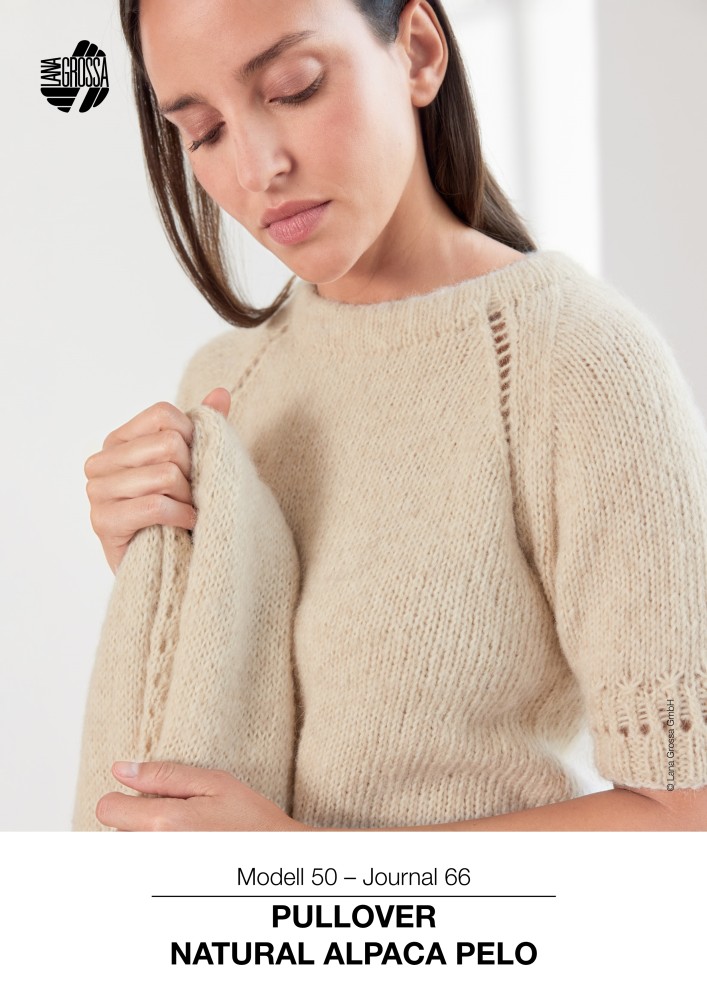 Pullover Natural Alpaca Pelo