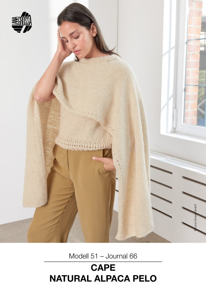 Cape Natural Alpaca Pelo