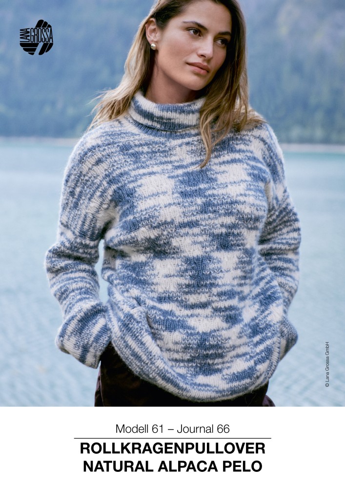 Rollkragenpullover Natural Alpaca Pelo
