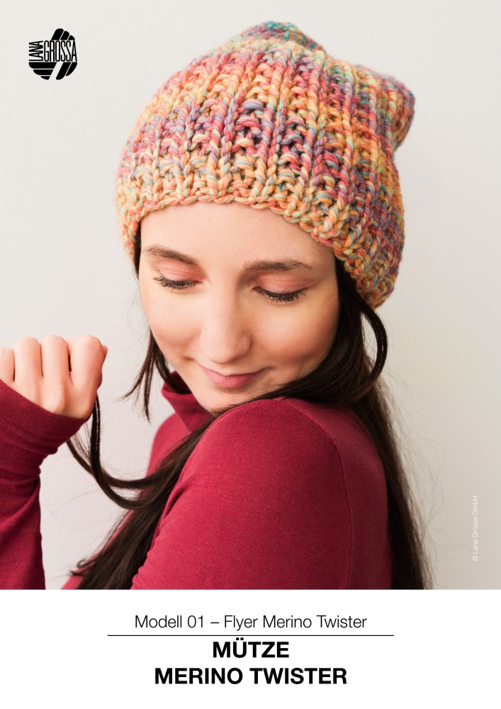Mütze Merino Twister