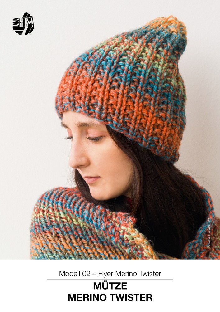 Mütze Merino Twister