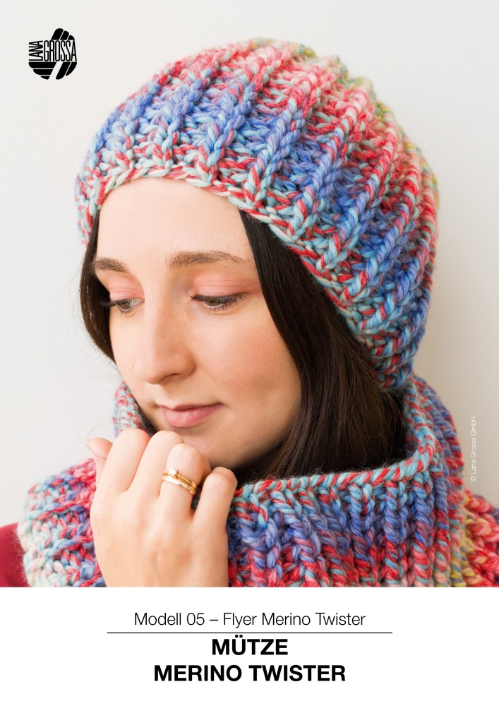 Mütze Merino Twister