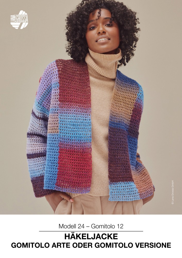 Häkeljacke Gomitolo Arte oder Gomitolo Versione