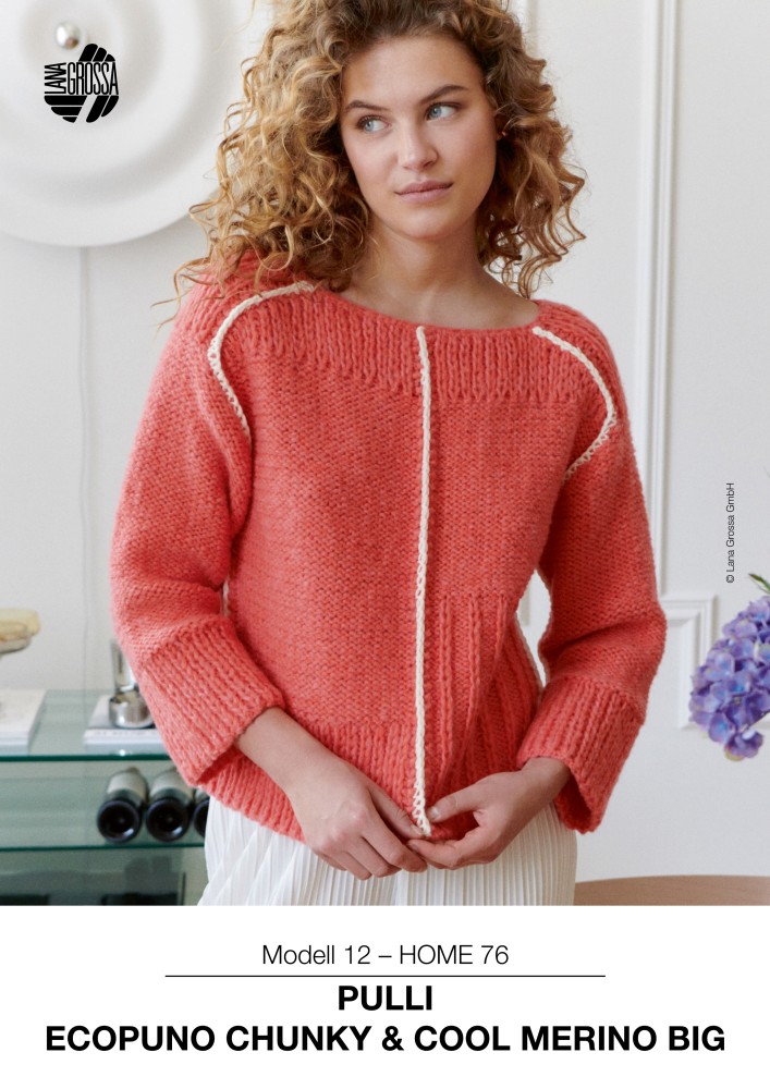 Pullover Modell 12 – HOME 76 aus Ecopuno Chunky & Cool Merino Big