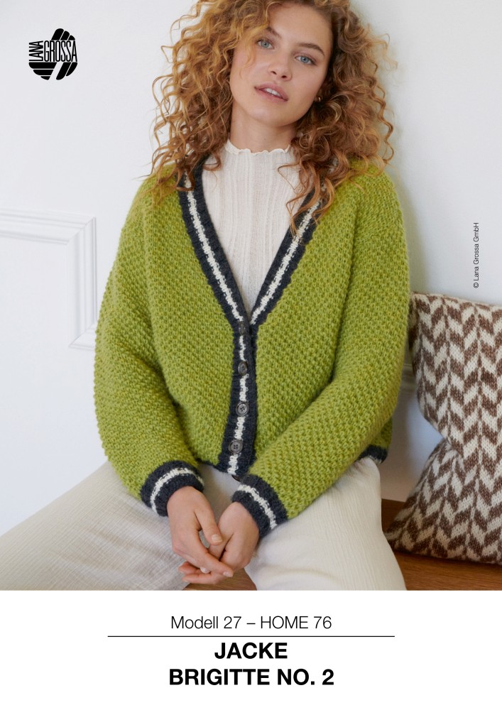 Jacke Modell 27 – HOME 76 im Strukturmuster