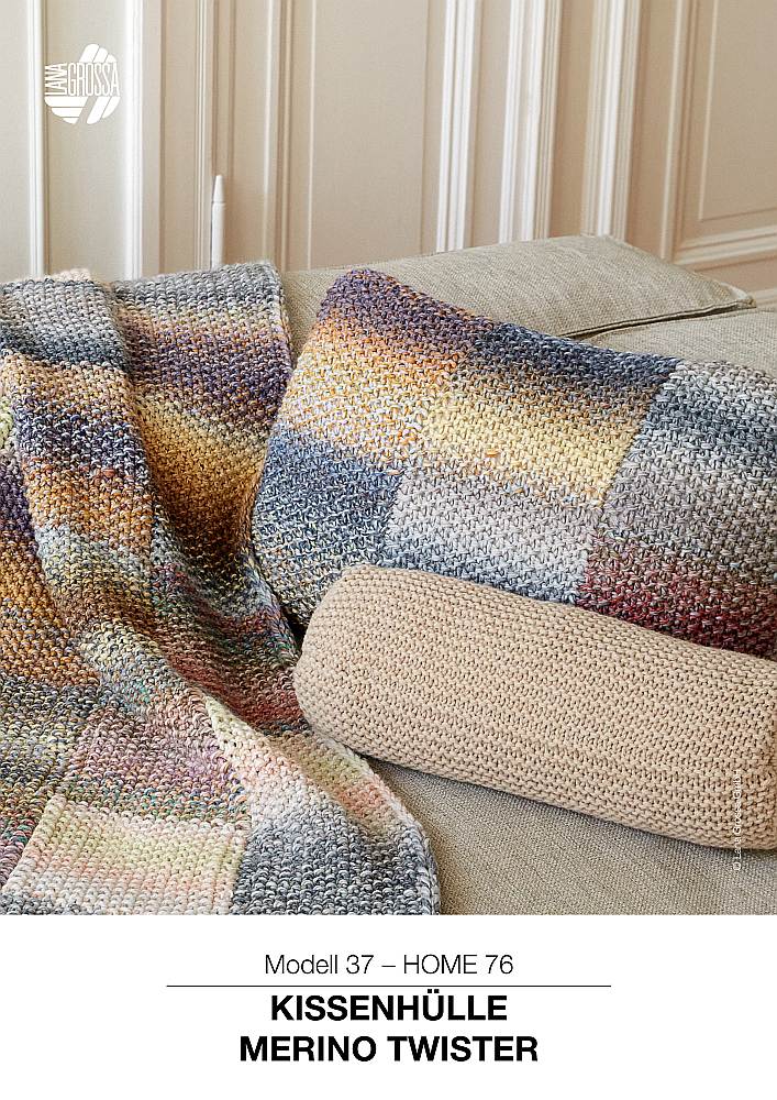 Kissenhülle Modell 37 – HOME 76 aus Merino Twister