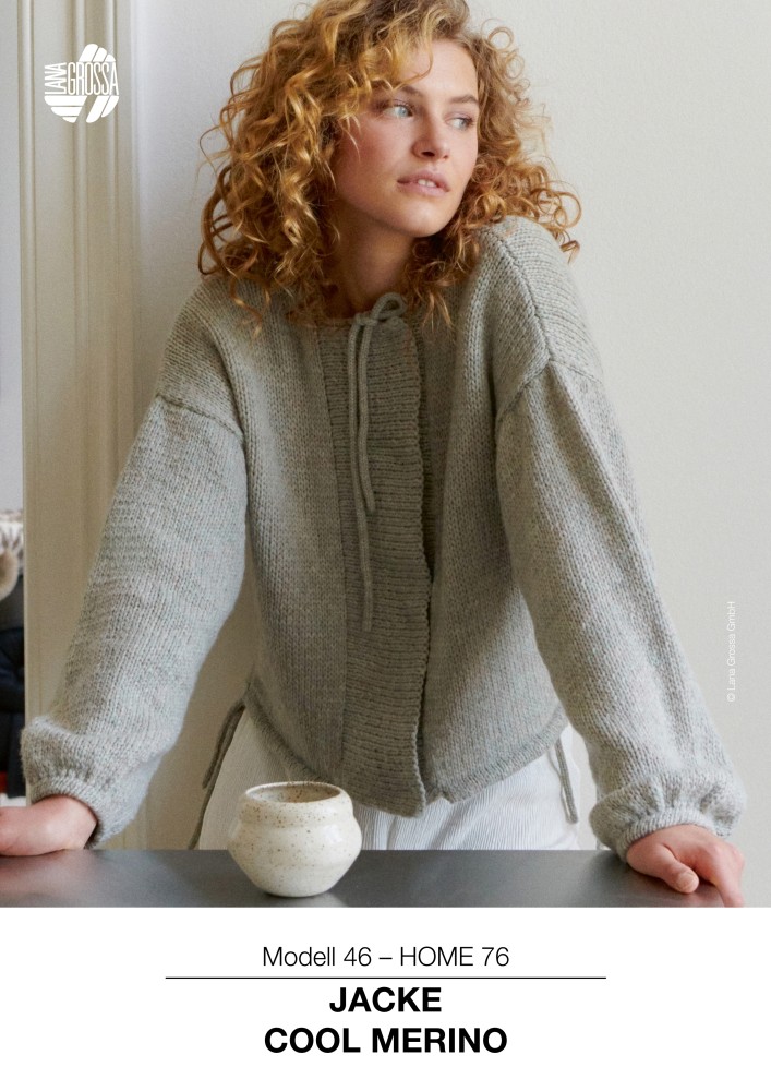 Jacke Cool Merino mit Kordeldurchzügen