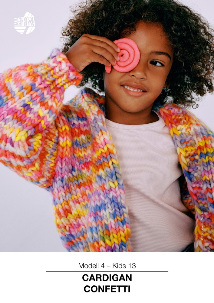 Kids 13 Cardigan Confetti