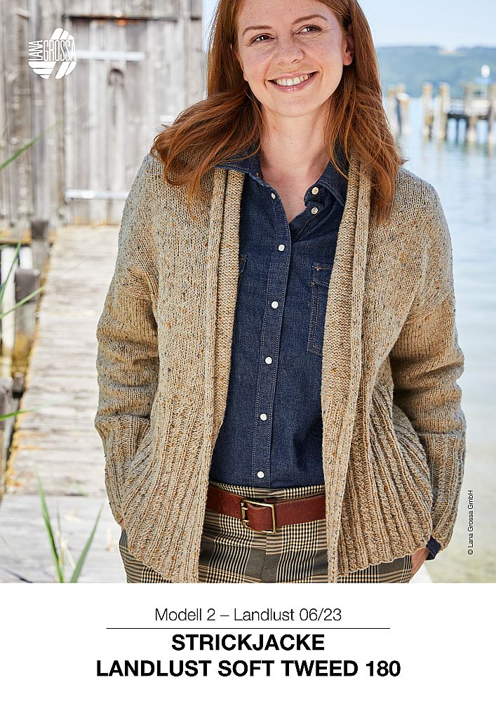 Strickjacke Landlust Soft Tweed 180