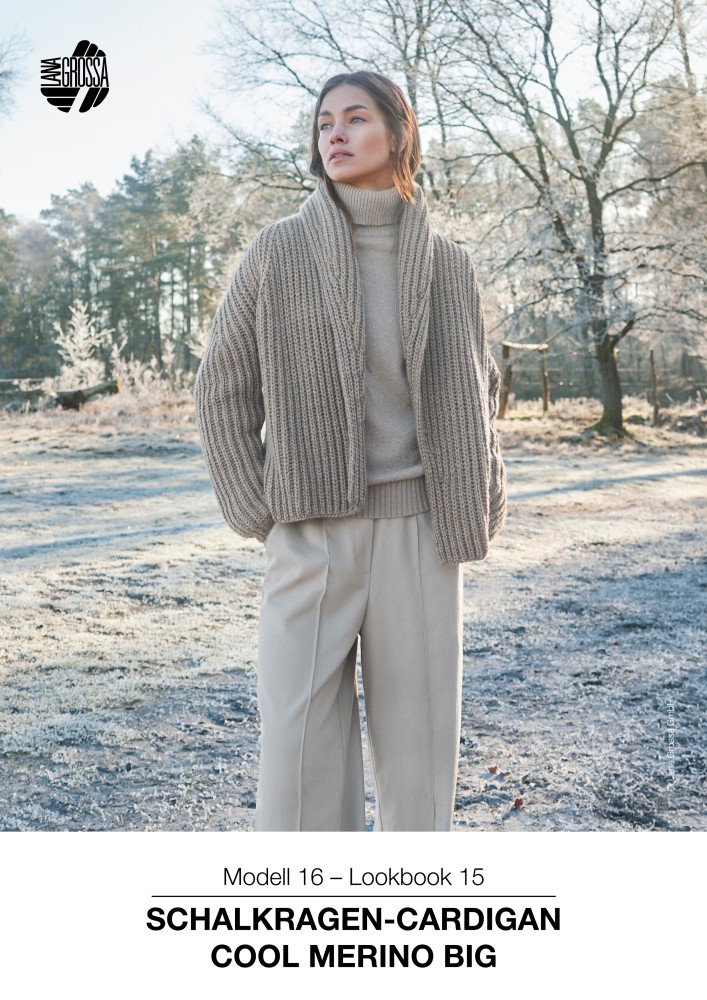 Schalkragen-Cardigan Cool Merino Big