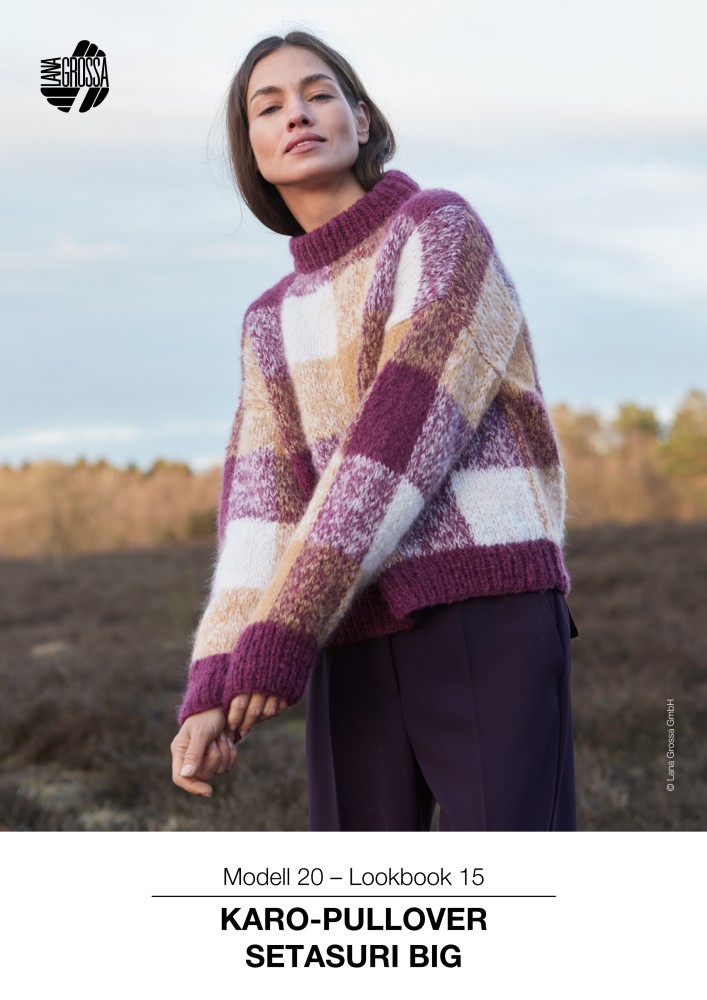 Karo-Pullover Setasuri Big