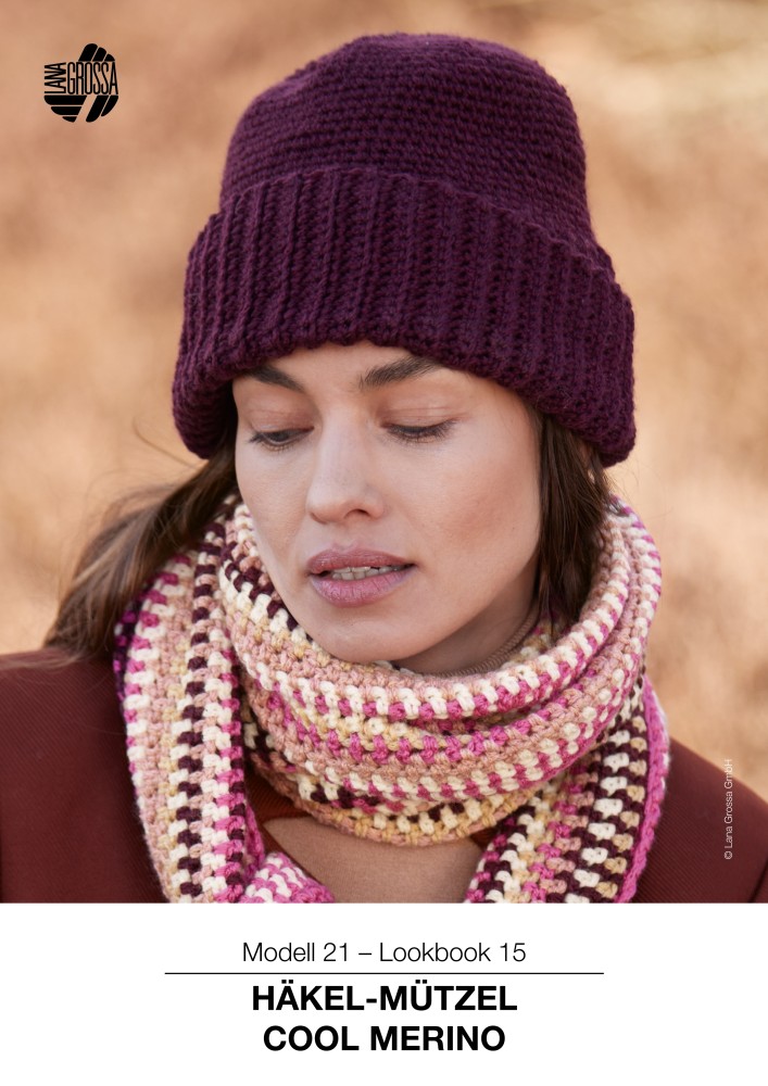 Häkel-Mützel Cool Merino