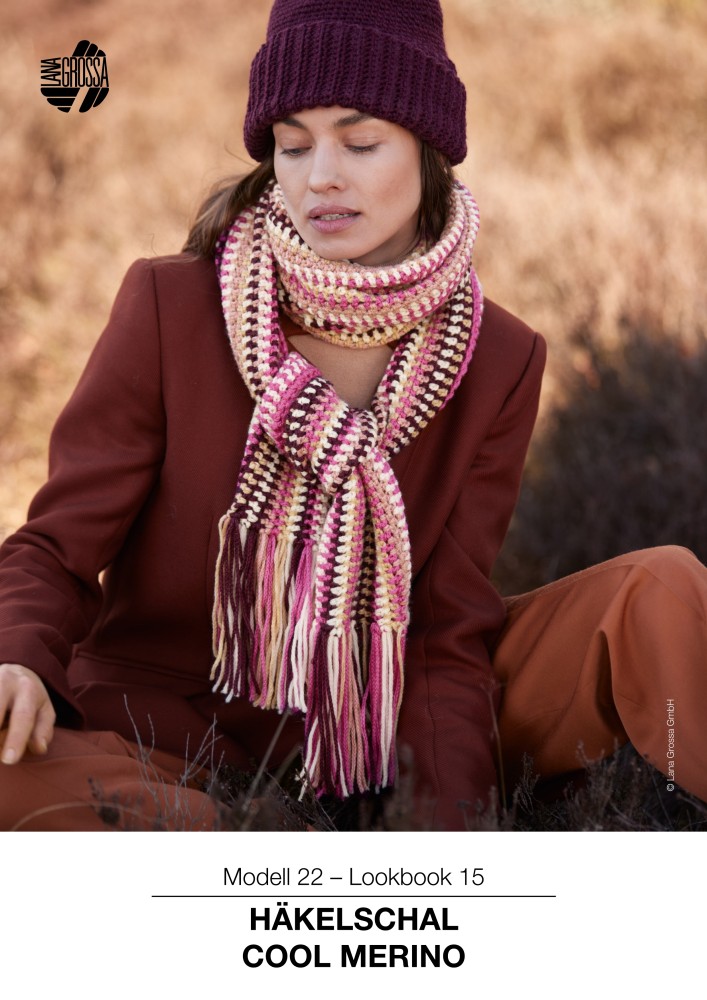 Häkelschal Cool Merino