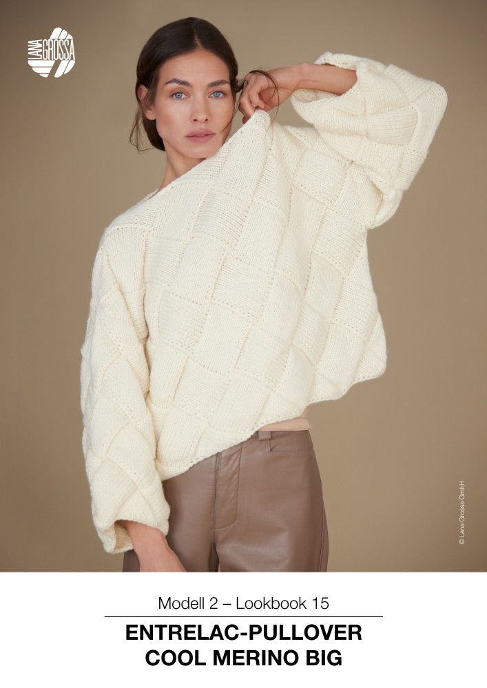 Entrelac-Pullover Cool Merino Big