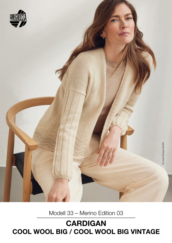 Cardigan Modell 33 – Merino Edition 03