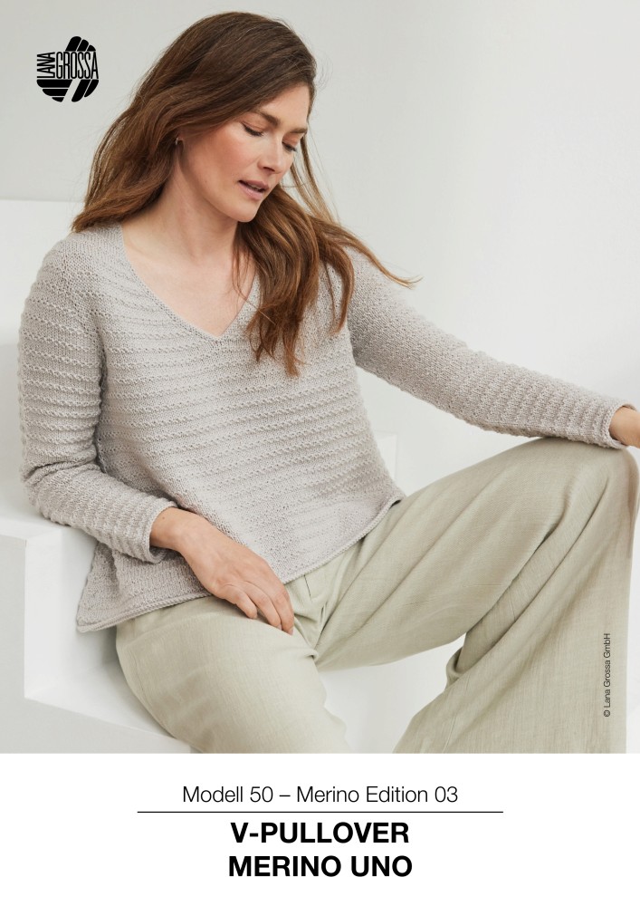 V-Pullover Merino Uno
