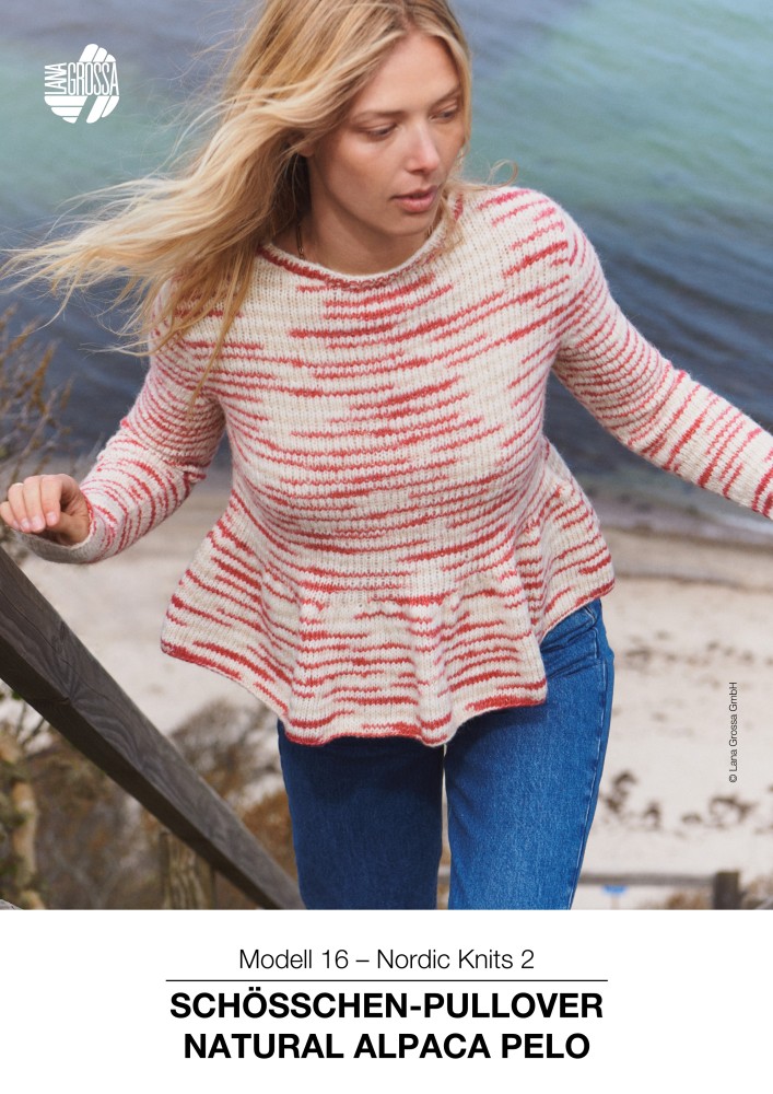 Schösschen-Pullover Natural Alpaca Pelo
