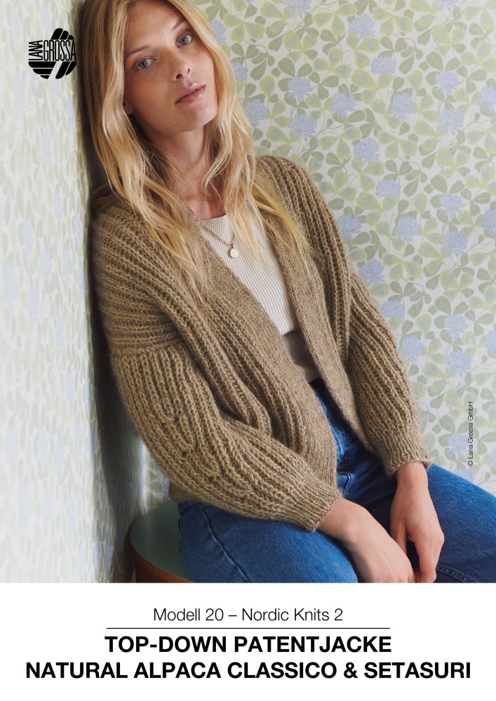 Top-Down Patentjacke Natural Alpaca Classico & Setasuri