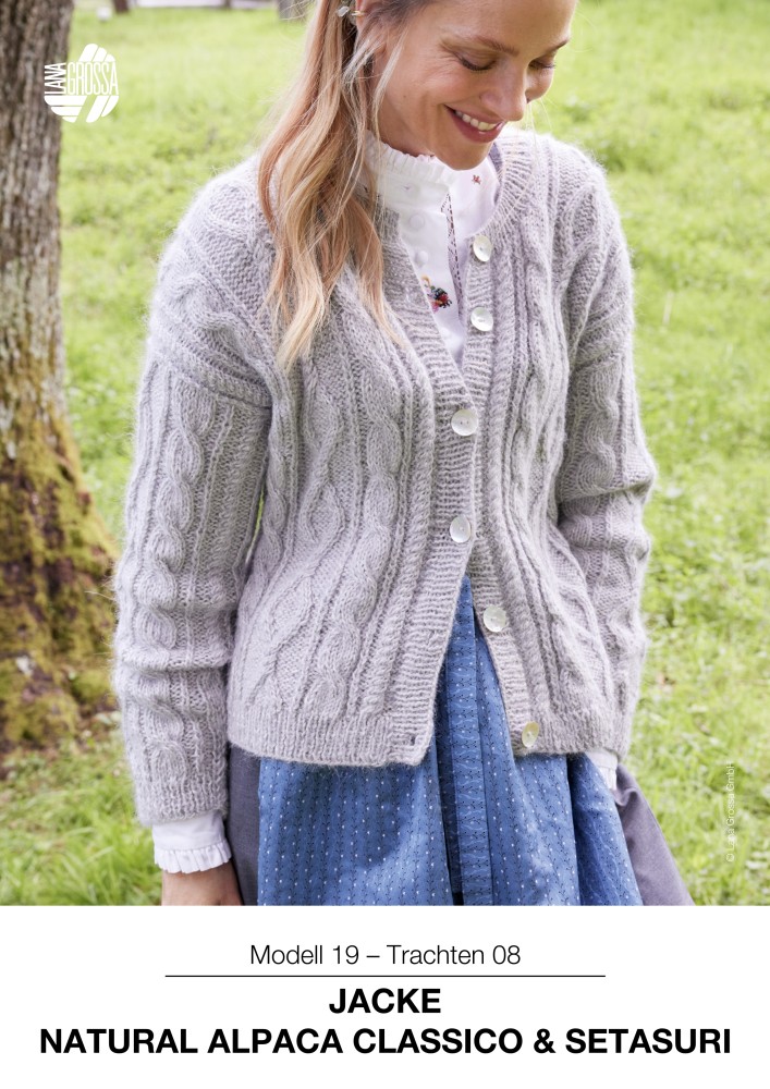 Jacke Natural Alpaca Classico & Setasuri