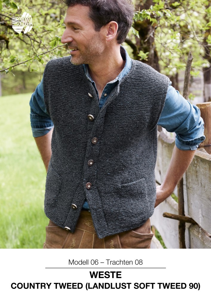 Weste Country Tweed Trachten 08