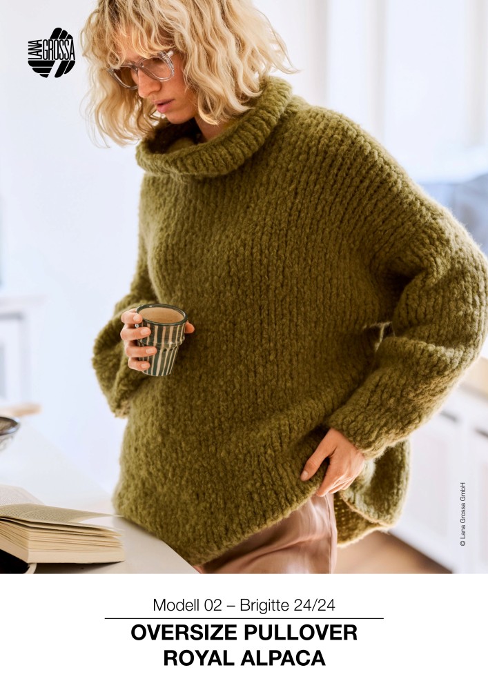 Oversize Pullover Royal Alpaca