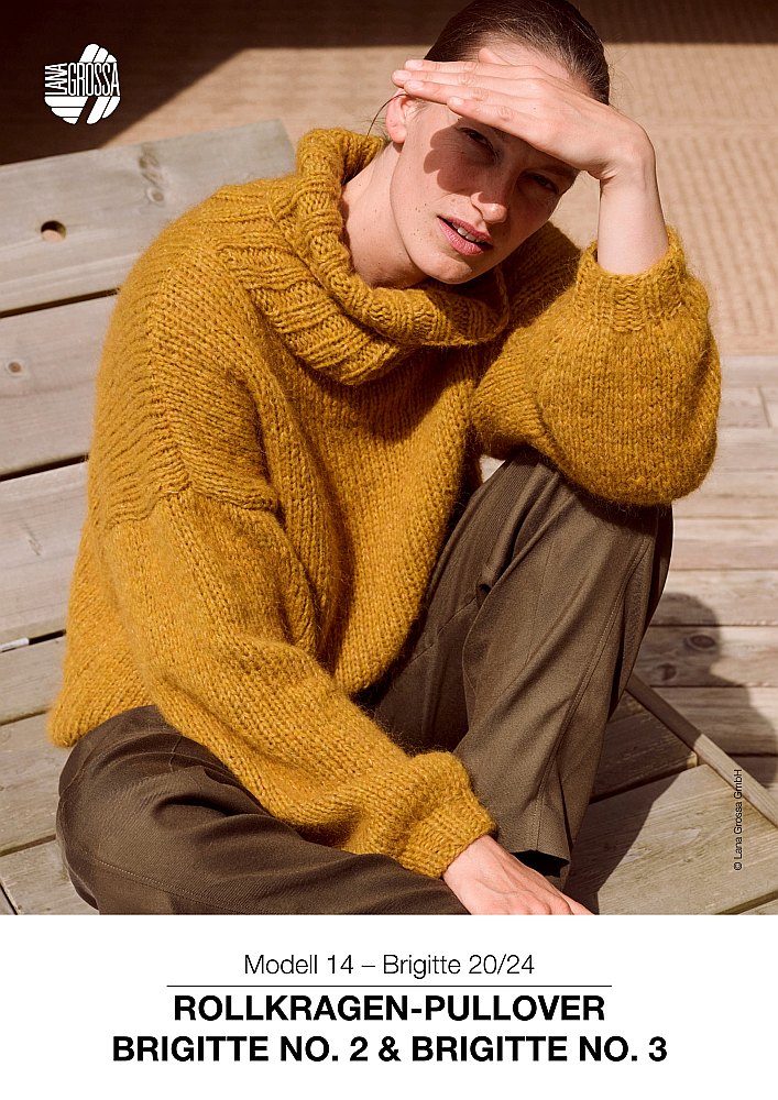 Rollkragen-Pullover Brigitte No. 2 & Brigitte No. 3