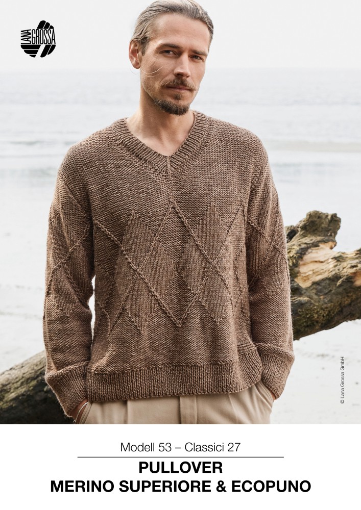 Pullover Modell 53 – Classici 27 aus Merino Superiore & Ecopuno