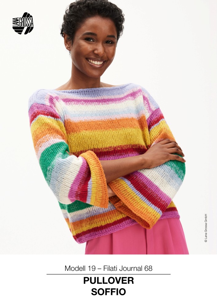 Pullover Soffio mit bunten Streifen