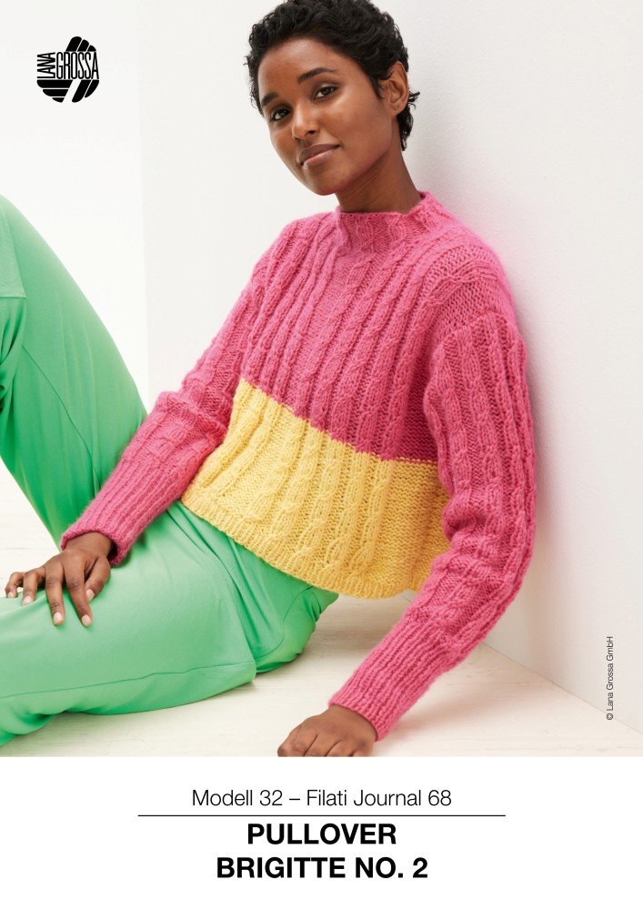 Pullover Brigitte No. 2 im Zopfmuster