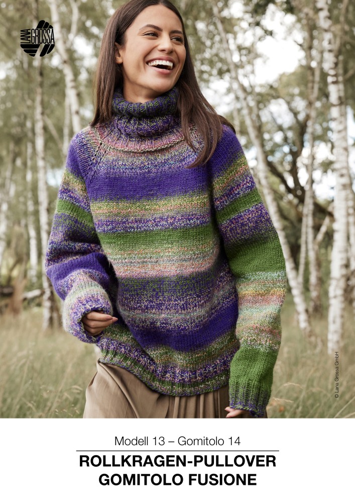 Rollkragen-Pullover Gomitolo Fusione