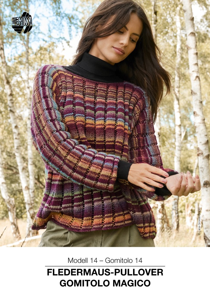 Fledermaus-Pullover Gomitolo Magico